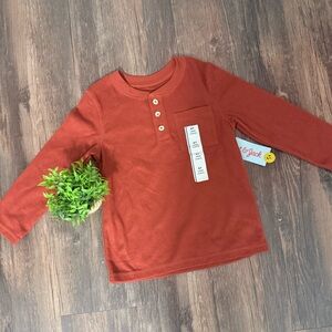 Cat & Jack Rust Long Sleeve Tee